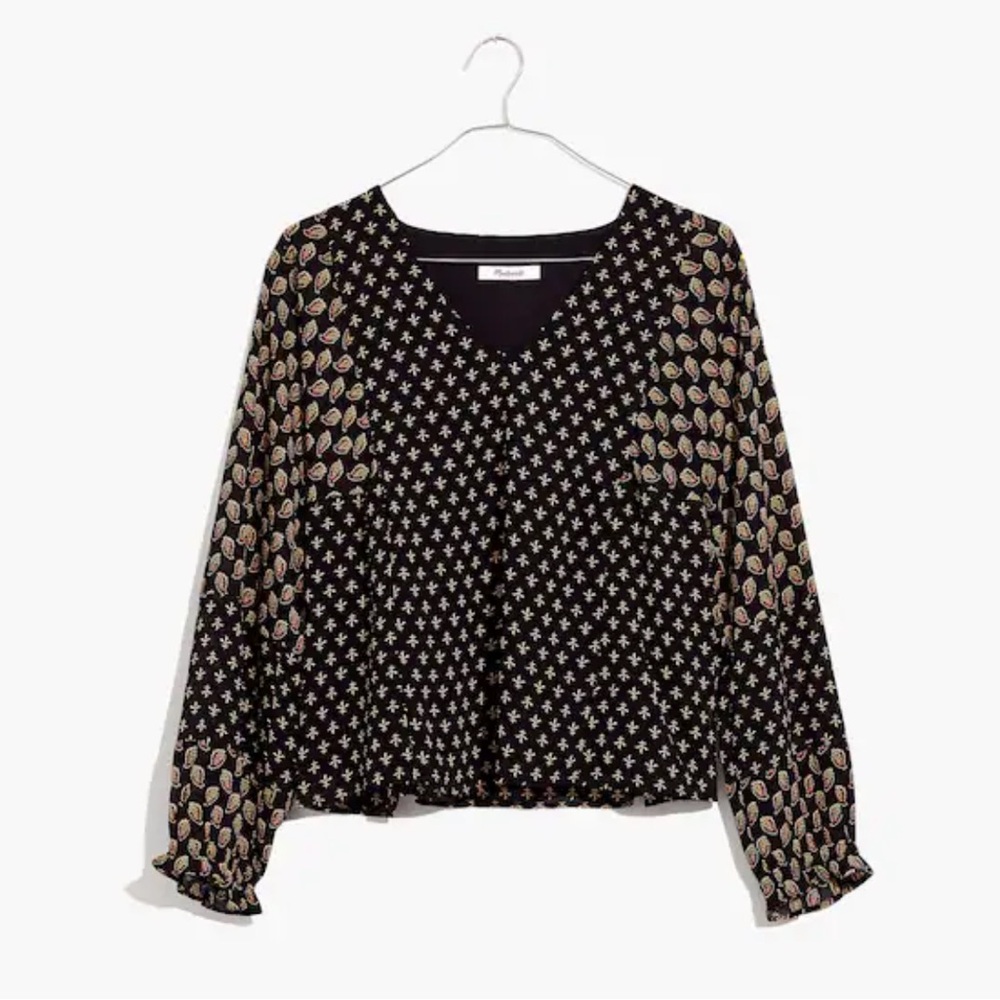 Madewell Paisley Mix Print Blouse